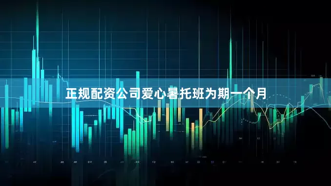 正规配资公司爱心暑托班为期一个月